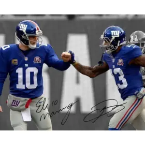 ALAYRA Eli Manning Odell Beckham Jr Signed Photo Autograph Print Wall Art Home Decor 01