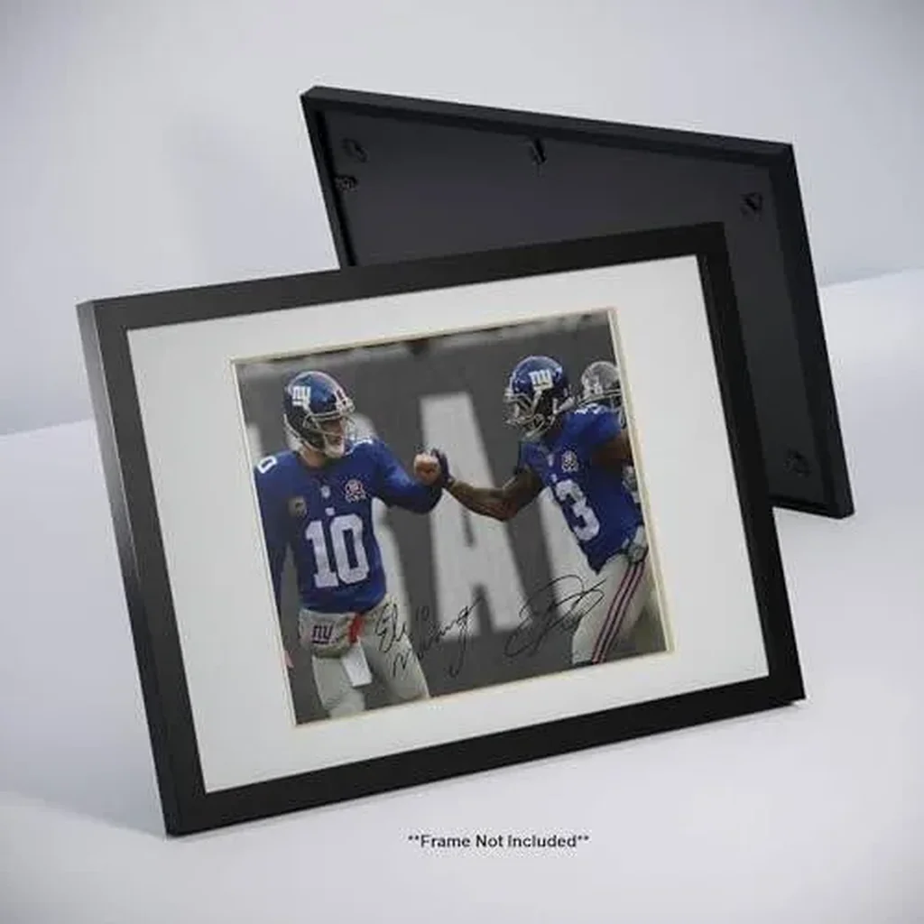 ALAYRA Eli Manning Odell Beckham Jr Signed Photo Autograph Print Wall Art Home Decor 01 - Image 3