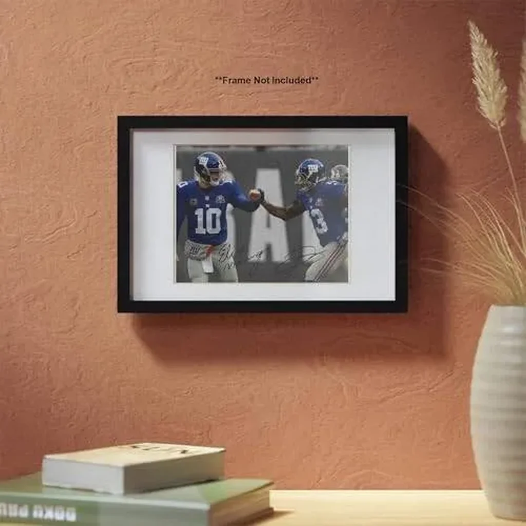 ALAYRA Eli Manning Odell Beckham Jr Signed Photo Autograph Print Wall Art Home Decor 01 - Image 4