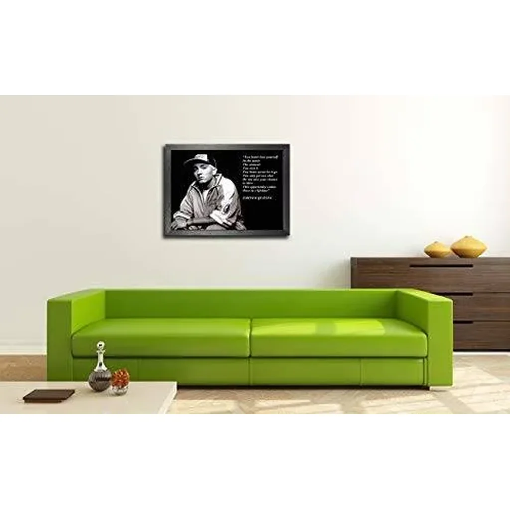 ALAYRA Eminem A3 Unframed American Rapper Music Star Poster Inspirational Quote Photo Picture 01 - Image 2
