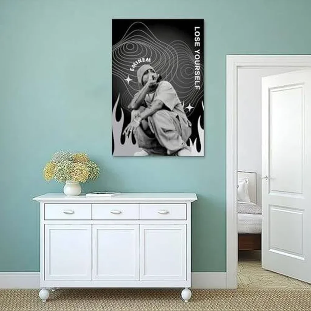 ALAYRA Eminem Poster Music Rapper Vintage Poster Decorative Painting Canvas Wall Posters And Art Picture Print Modern Family Bedroom Decor Posters 12x18inch(30x45cm) 01 - Image 3