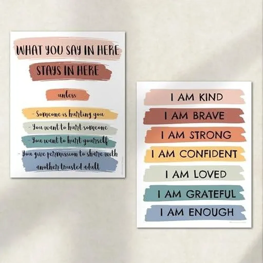 ALAYRA EmotionsOmega 8 Large Psychology Posters Therapy Office Decor School Counselor or Psychologist Wall Art Prints Positive Quotes Mindfulness Mental Health Bundle for Classroom Home Unframed 11x14 - Image 4