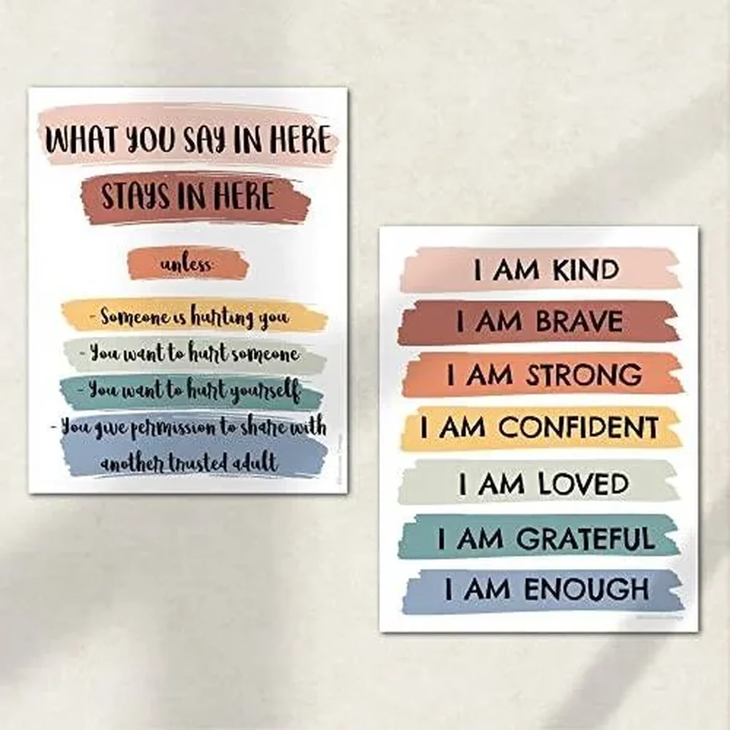 ALAYRA EmotionsOmega 8 Large Psychology Posters Therapy Office Decor School Counselor or Psychologist Wall Art Prints Positive Quotes Mindfulness Mental Health Bundle for Classroom Home Unframed 11x14 - Image 5