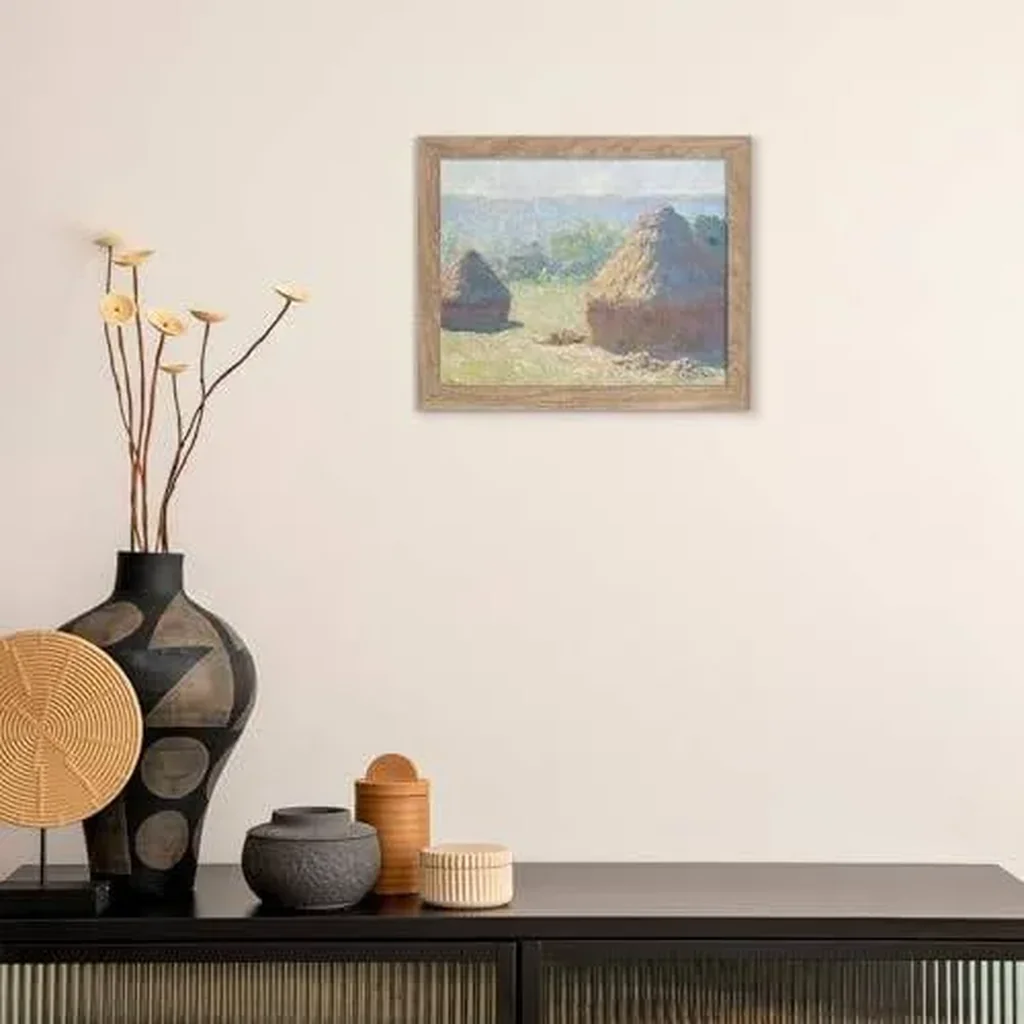 ALAYRA end of Summer Framed Wall Art Prints by Famous Painter Vintage Canvas Prints Decor Natural Scenery Retro Gallery Wall Decor (8"x10" BASIC WOODEN FRAME) 01 - Image 2