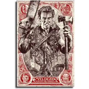 ALAYRA Evil Dead Horror Movie Poster Decorative Painting Canvas Wall Art Living Room Posters Bedroom Painting 12x18inch(30x45cm) 01