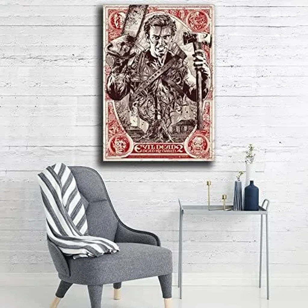 ALAYRA Evil Dead Horror Movie Poster Decorative Painting Canvas Wall Art Living Room Posters Bedroom Painting 12x18inch(30x45cm) 01 - Image 4