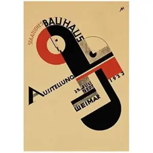 ALAYRA Exhibition Bauhaus Weimar Icon Germany Retro Ad Picture Wall Art Print Unframed 16 x 12 inches 01