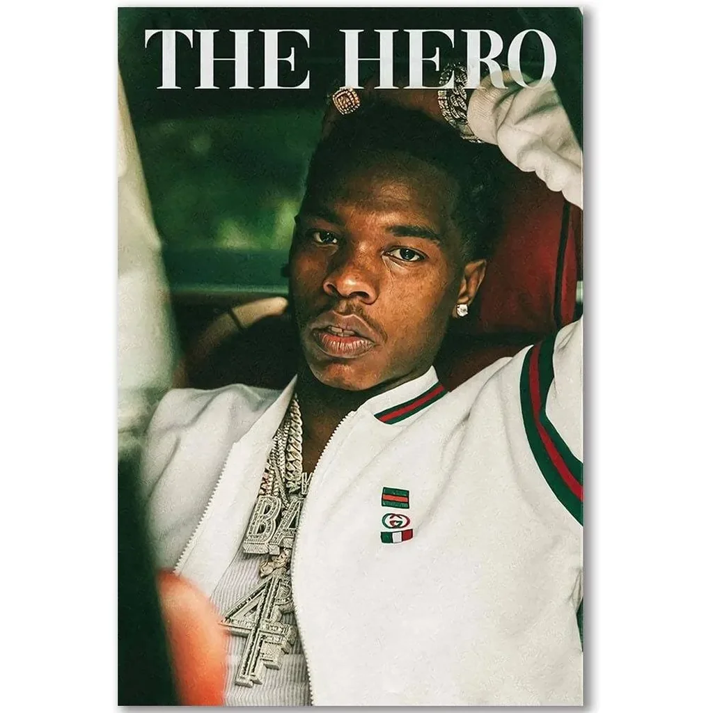 ALAYRA Famous Singer Lil Baby Posters Art Wall Poster Canvas Poster Bedroom Decor Sports Landscape Office Room Decor Gift (C, 12x18in Unframe) 01