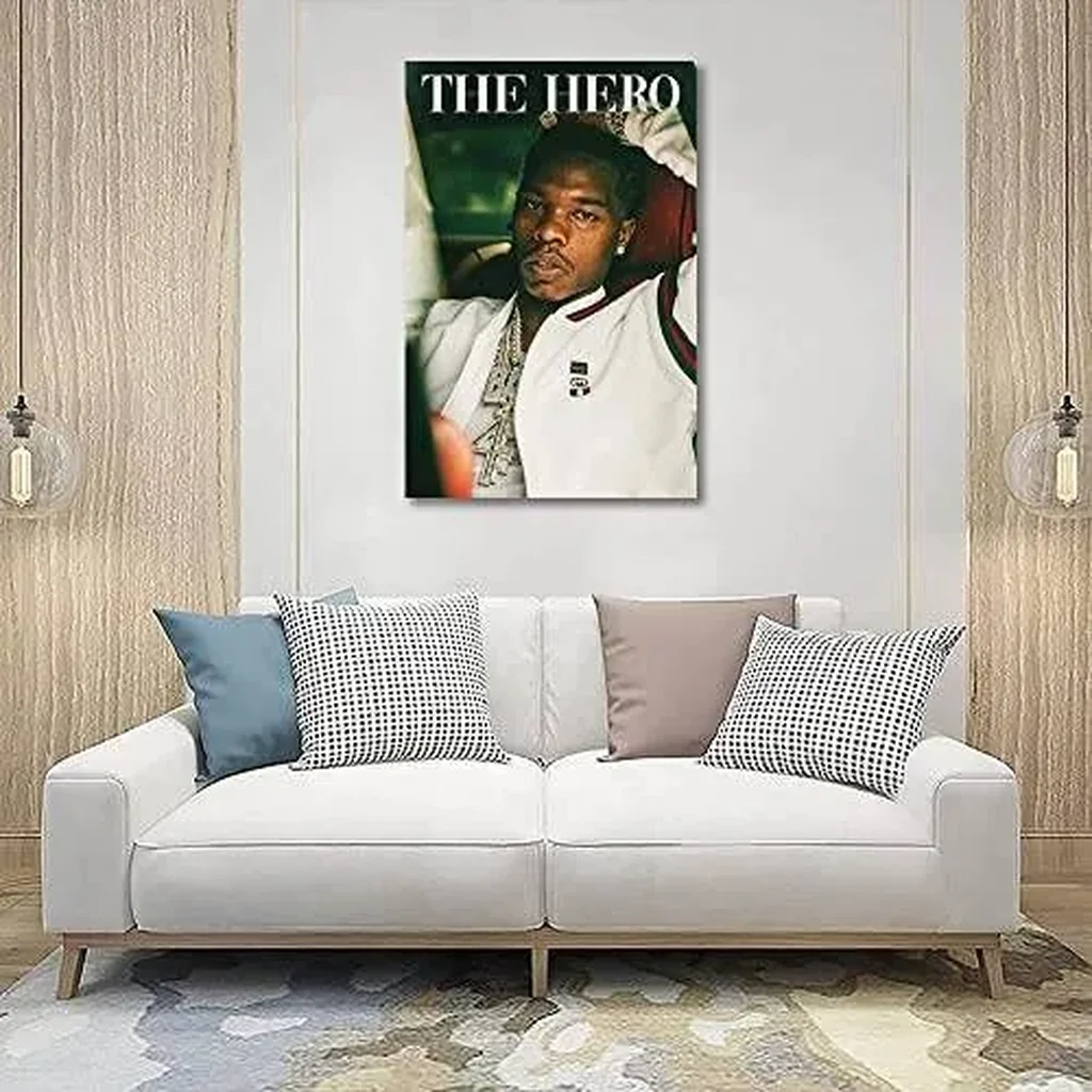 ALAYRA Famous Singer Lil Baby Posters Art Wall Poster Canvas Poster Bedroom Decor Sports Landscape Office Room Decor Gift (C, 12x18in Unframe) 01 - Image 3