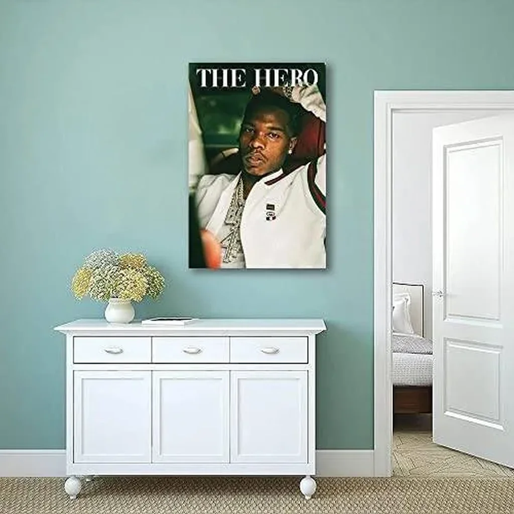 ALAYRA Famous Singer Lil Baby Posters Art Wall Poster Canvas Poster Bedroom Decor Sports Landscape Office Room Decor Gift (C, 12x18in Unframe) 01 - Image 4