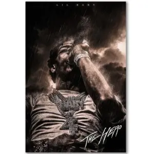 ALAYRA Famous Singer Lil Baby Posters Art Wall Poster Canvas Poster Bedroom Decor Sports Landscape Office Room Decor Gift (E, 12x18in Unframe) 01