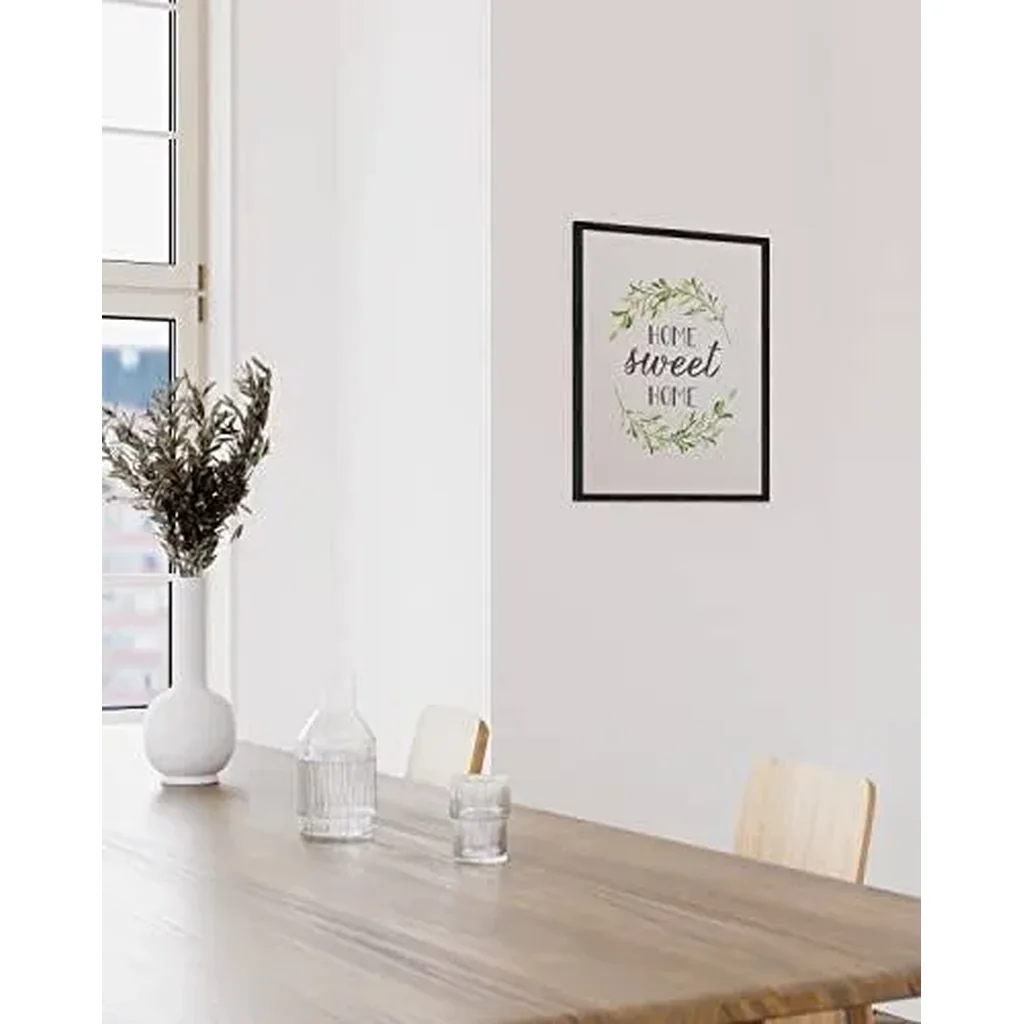 ALAYRA Farmhouse Framed Sign - Home Sweet Home Signs For Home Decor Wall, Entryway Wall Decor, Wood Framed Signs, Farmhouse Sign, Barnyard Wall Decor, Entryway Signs (12x16, Black Framed) 01 - Image 2