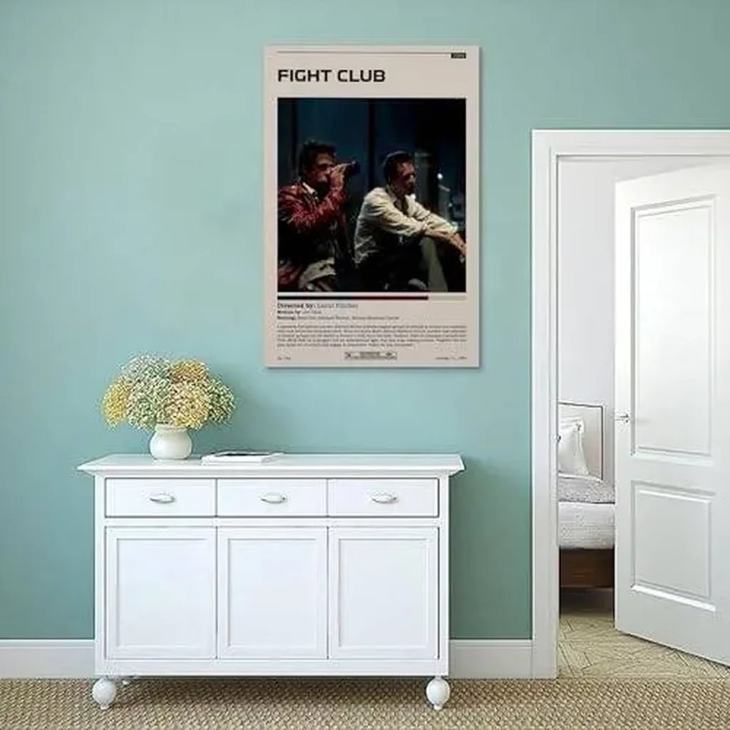 ALAYRA Fight Poster Club Movie Poster Movie Decorative Painting Canvas Bed Room Art Living Room Decor Modern Aesthetic Poster 12x18inch(30x45cm) Unframe-style 01 - Image 2