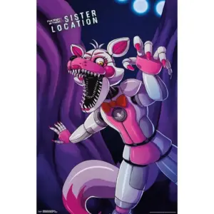 ALAYRA Five Nights at Freddy's Sister Location - Funtime Foxy Wall Poster, 22.375" x 34", Unframed Version 01