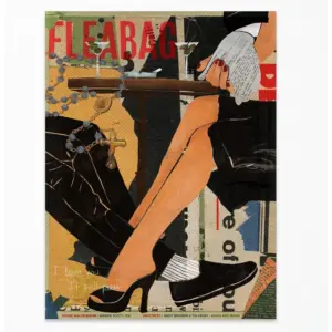ALAYRA Fleabag Canvas Posters Vintage Room Aesthetic Wall Art Funky Bar Cart Decor Cocktail Prints Fashion Colorful Paintings for Home Decor 12x16 Inch Unframed 01