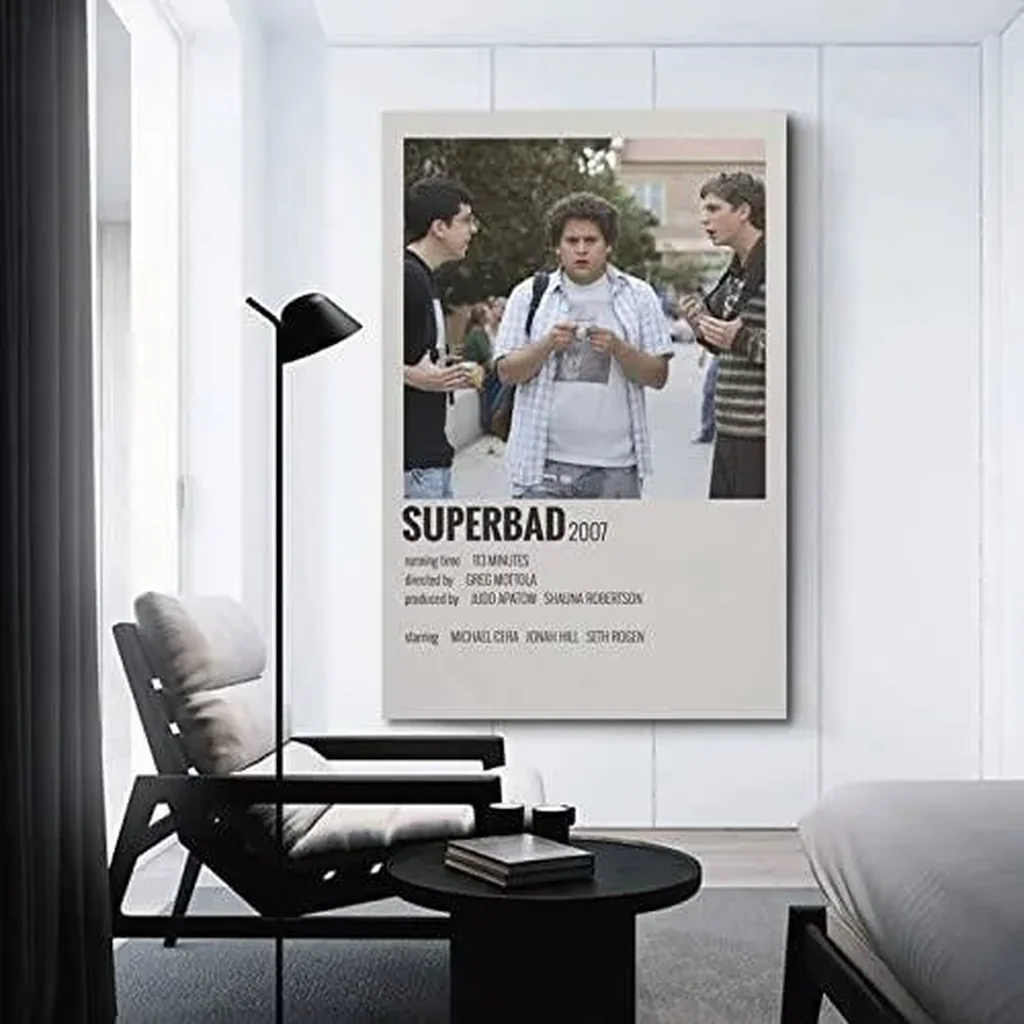 ALAYRA FLork Superbad Classic Movie Poster Canvas Posters for Room Aesthetic Trendy Living Room Wall Art Modern Family Bedroom Decor Poster 16x24inch(40x60cm) Unframe-style 01 - Image 2