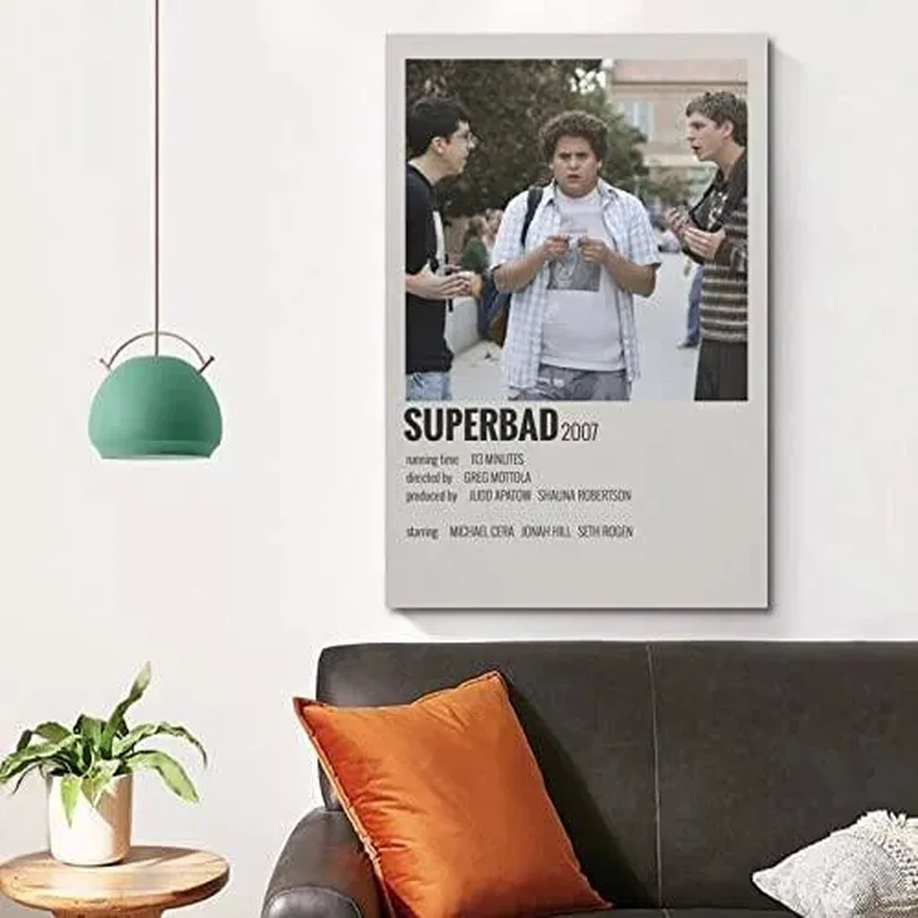 ALAYRA FLork Superbad Classic Movie Poster Canvas Posters for Room Aesthetic Trendy Living Room Wall Art Modern Family Bedroom Decor Poster 16x24inch(40x60cm) Unframe-style 01 - Image 3