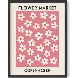 ALAYRA Flower Market Poster, Flower Prints Wall Art, Danish Pastel Posters, Danish Pastel Wall Decor, Pastel Flowers Wall Poster, Flowers Wall Art, Flower Posters and Prints (12x16 Unframed) 01