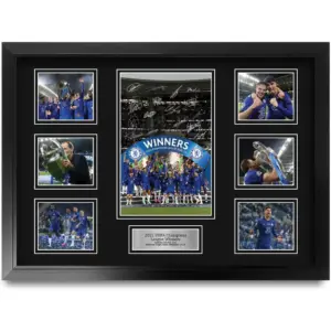 ALAYRA FR A2 Chelsea Champions 2021 Printed Memorabilia Signed Autograph Photograph Display for Football Fans and Supporters - A2 Framed 01