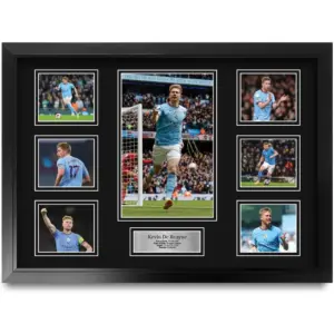 ALAYRA FR A2 Kevin De Bruyne Man City Printed Memorabilia Signed Autograph Photograph Display for Football Fans and Supporters - A2 Framed 01