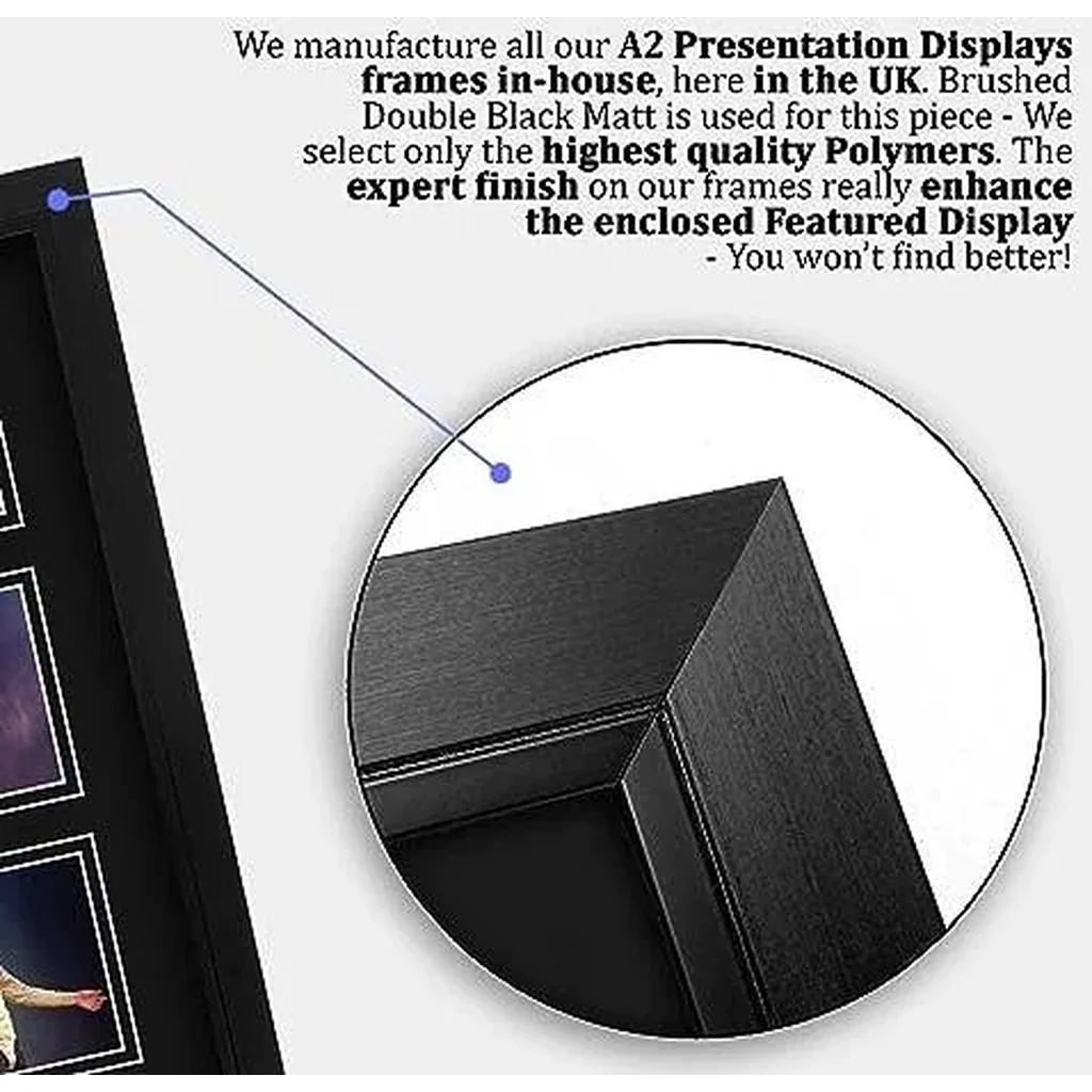 ALAYRA FR A2 Michael Jackson Gifts Printed Signed Autograph Picture for Music Memorabilia Fans - A2 Framed 01 - Image 4