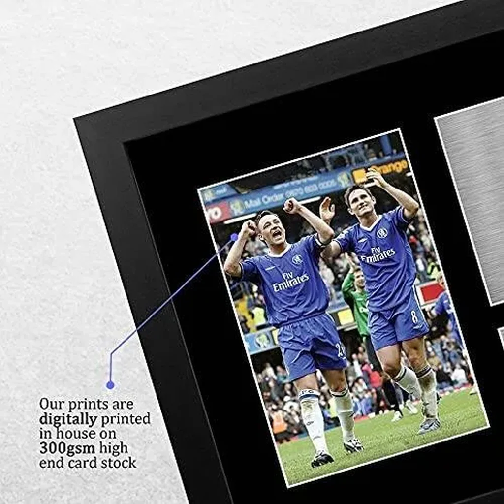 ALAYRA FR A4 John Terry & Frank Lampard Gifts Printed Signed Autograph Picture for Football Fans and Supporters - A4 Framed 01 - Image 2