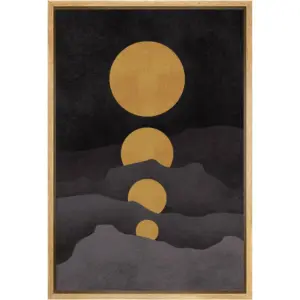 ALAYRA Framed Canvas Home Artwork Decoration Abstract Scenery Canvas Wall Art for Living Room, Bedroom - 16x24 inches 01