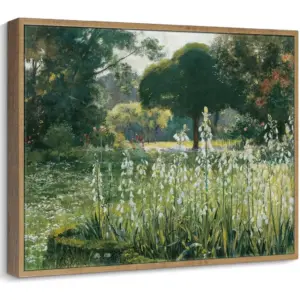 ALAYRA Framed Canvas Wall Art Living Room Decor, Vintage landscape Painting Wall Art Small Prints Artwork Farmhouse Bedroom Bathroom Decor 12" x 16" 01