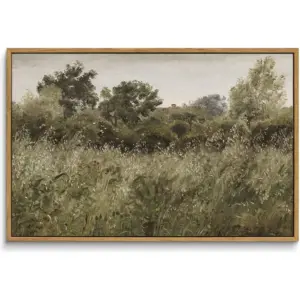 ALAYRA Framed Canvas Wall Art Room Decor, Wilderness Field Paintings Large Canvas Wall Art Prints, Nature Scenery Kitchen Bathroom Bedroom Decor - 16x24in 01