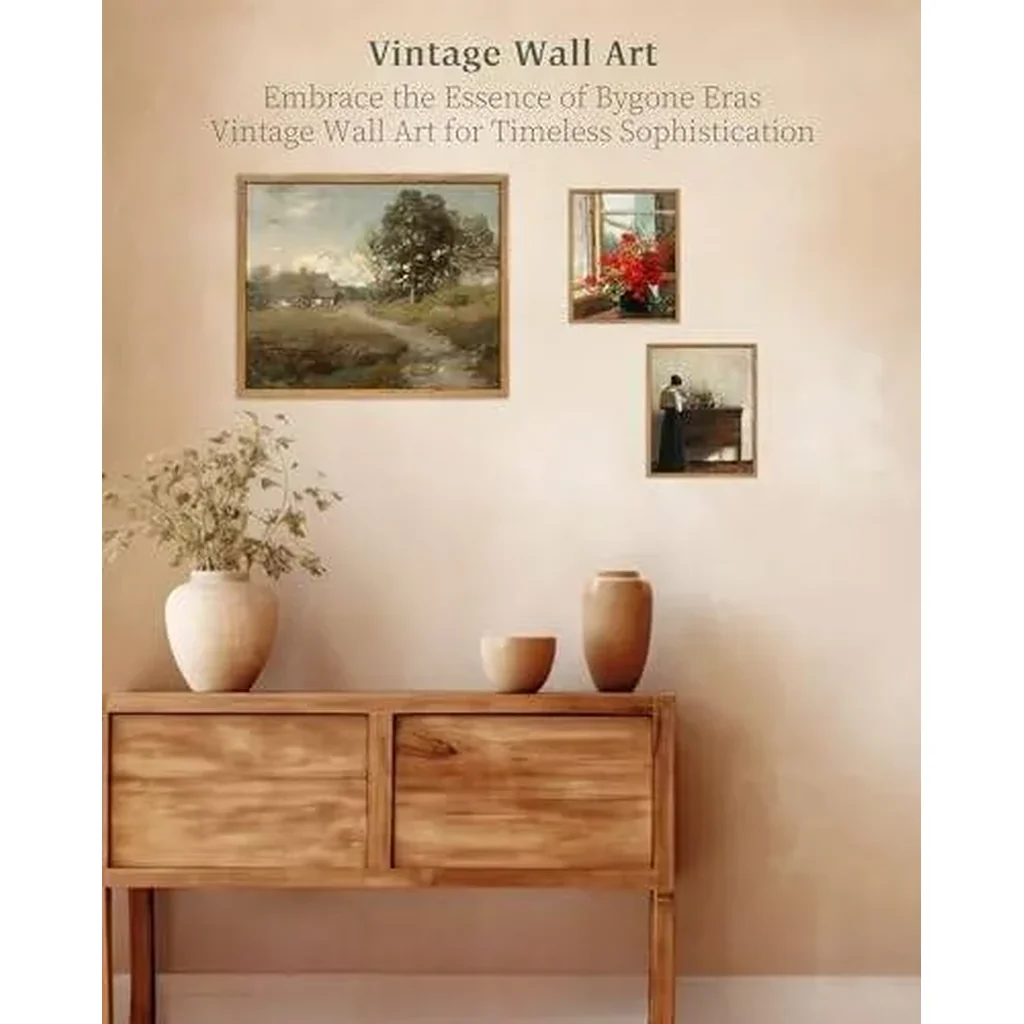ALAYRA Framed Canvas Wall Art, Vintage Wall Decor Countryside Road Pictures, Ready to Hang Painting for Living Room Bedroom Bathroom, 12x16in 01 - Image 4