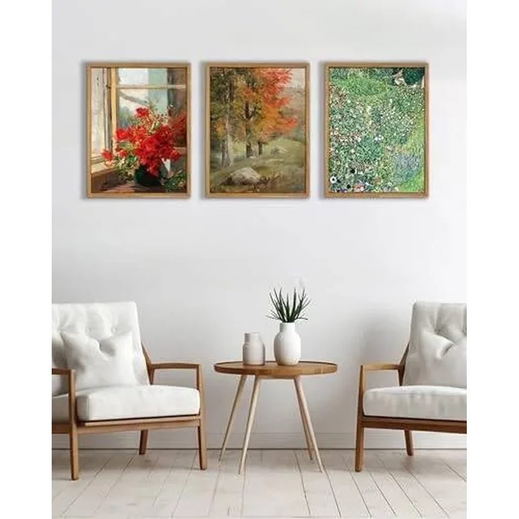 ALAYRA Framed Wall Art, Vintage Wall Art, Modern Farmhouse Decor, Red Flowers Print, Antique Wall Decor 12x16in 01 - Image 7