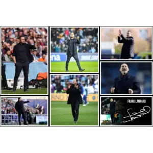 ALAYRA Frank Lampard - Coventry City Star Football Manager Signed 12x8 Inch Montage Autograph Photo Print WIth A Pre Printed Signature Which Would Make A Superb Gift For Any Fan. 01