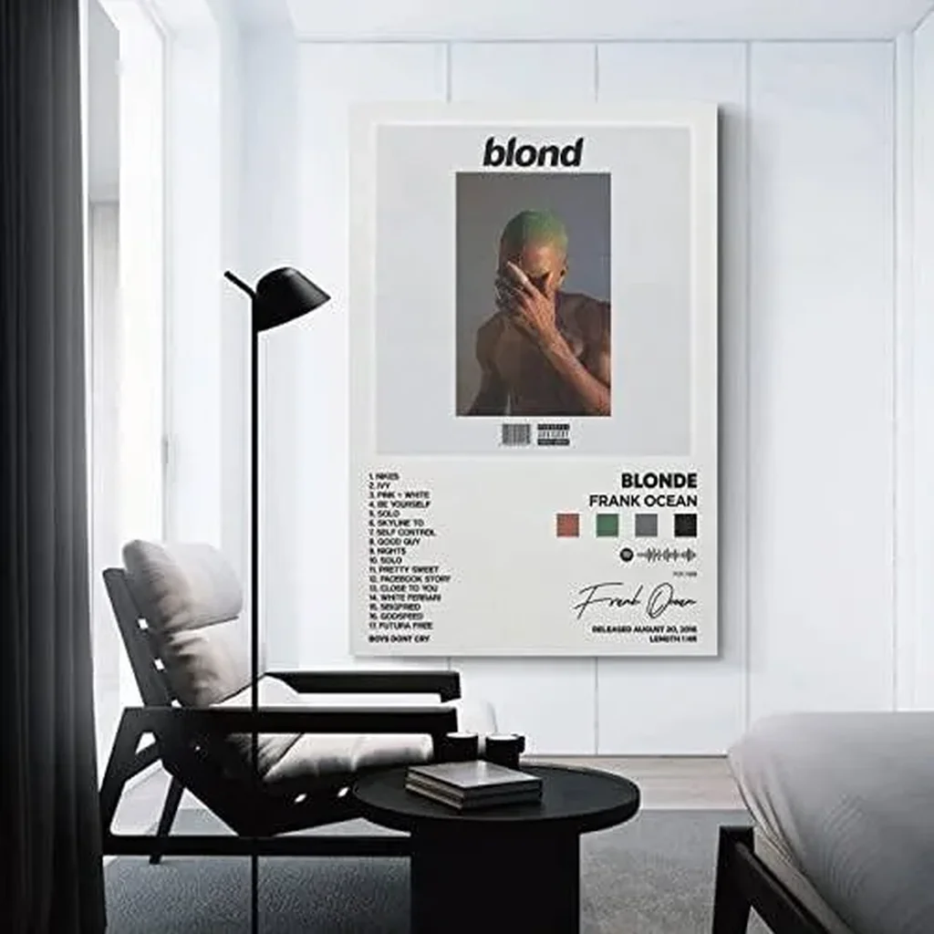 ALAYRA Frank Ocean - Blonde Album Cover Canvas Posters for Room Aesthetic Gift Unframe16x24inch(40x60cm) 01 - Image 2