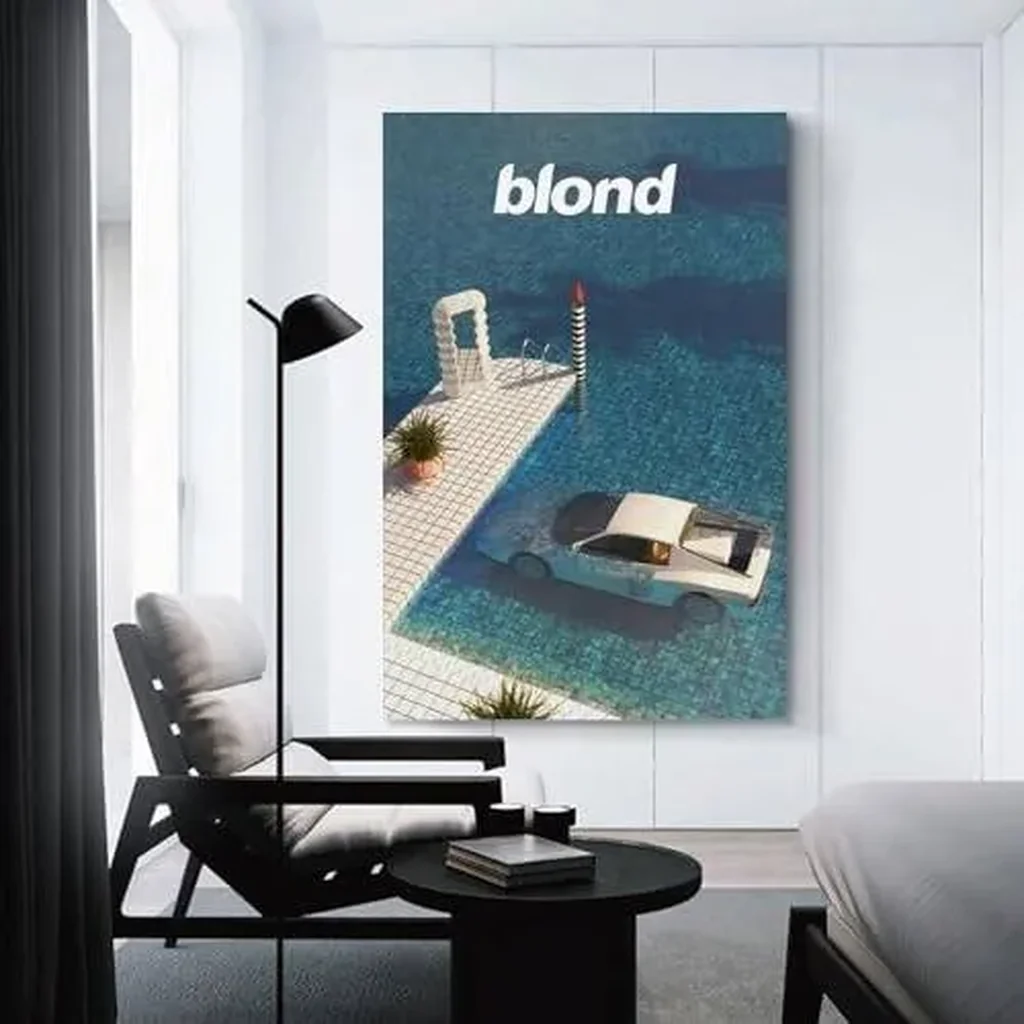 ALAYRA Frank Ocean Blond Rap Music Star Rapper Art Poster Poster Art Decor Painting Aesthetic Wall Art Canvas for Bedroom Decor (Unframe-style 2, 16x24inch(40x60cm)) 01 - Image 2