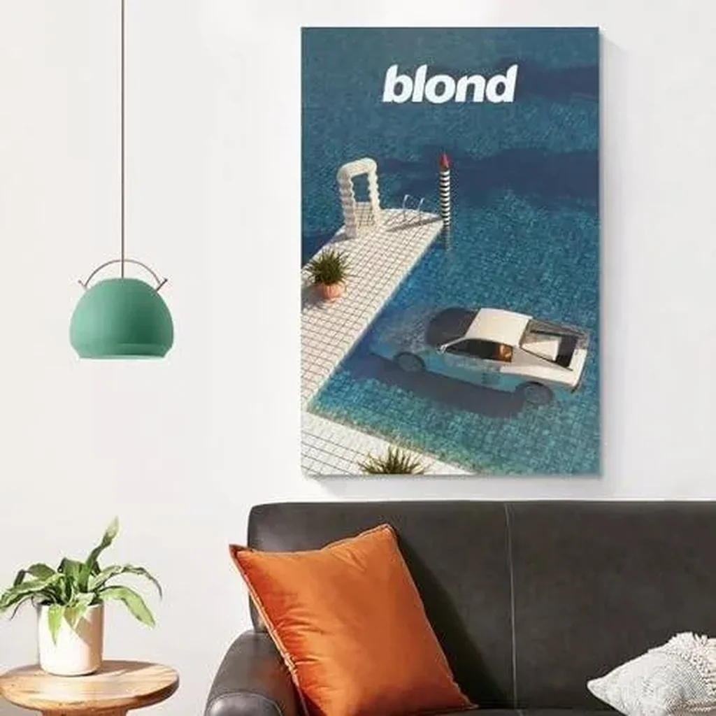 ALAYRA Frank Ocean Blond Rap Music Star Rapper Art Poster Poster Art Decor Painting Aesthetic Wall Art Canvas for Bedroom Decor (Unframe-style 2, 16x24inch(40x60cm)) 01 - Image 3