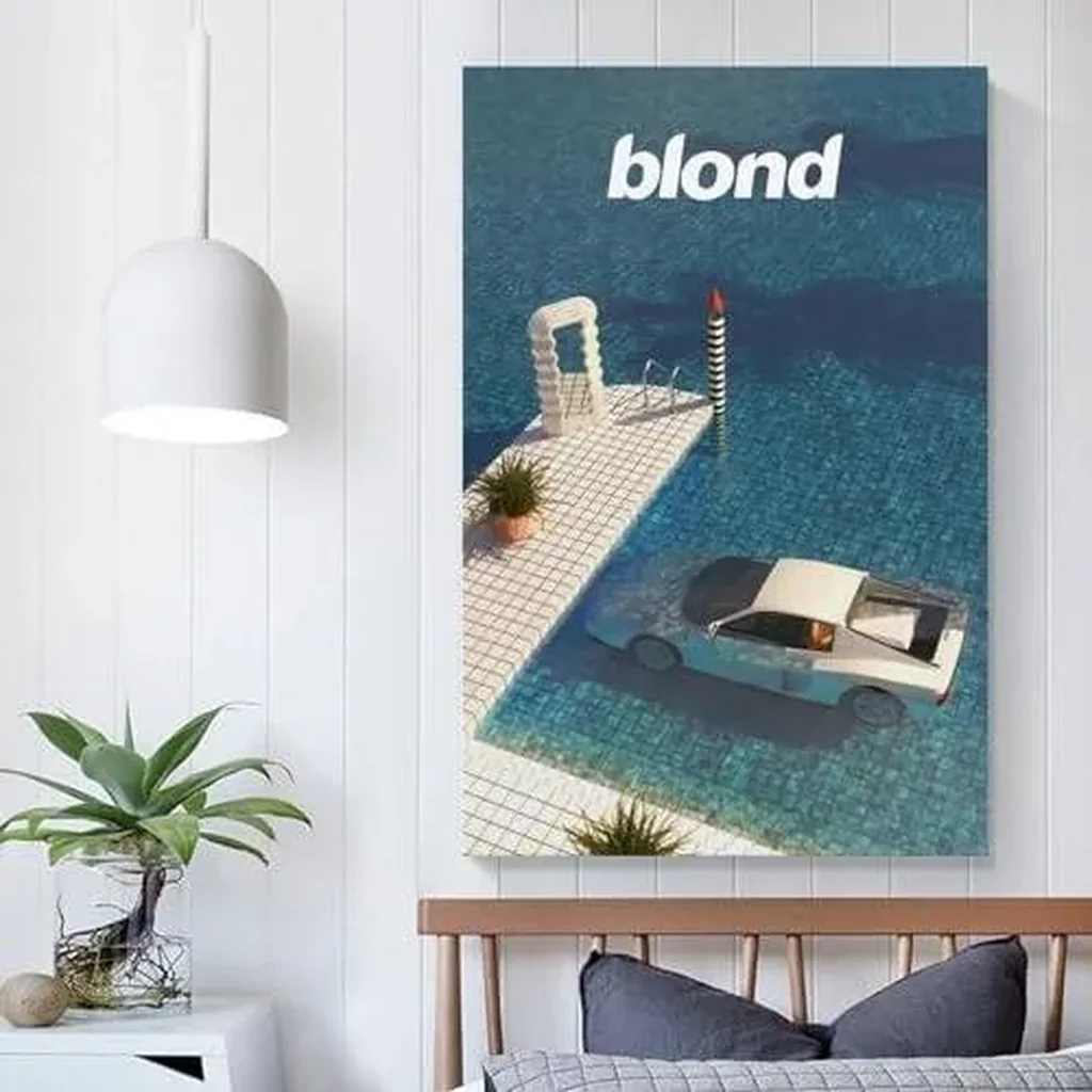ALAYRA Frank Ocean Blond Rap Music Star Rapper Art Poster Poster Art Decor Painting Aesthetic Wall Art Canvas for Bedroom Decor (Unframe-style 2, 16x24inch(40x60cm)) 01 - Image 4