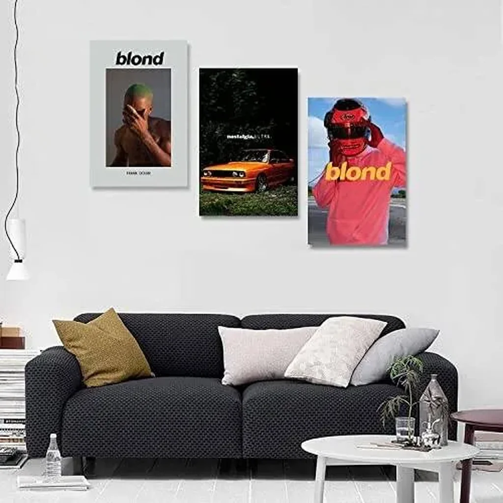 ALAYRA Frank Ocean Poster Blonde Album Cover Posters for Room Aesthetic Canvas Wall Art Print Family Bedroom Decor Posters 12x18inch(30x45cm)-3pcs 01 - Image 2