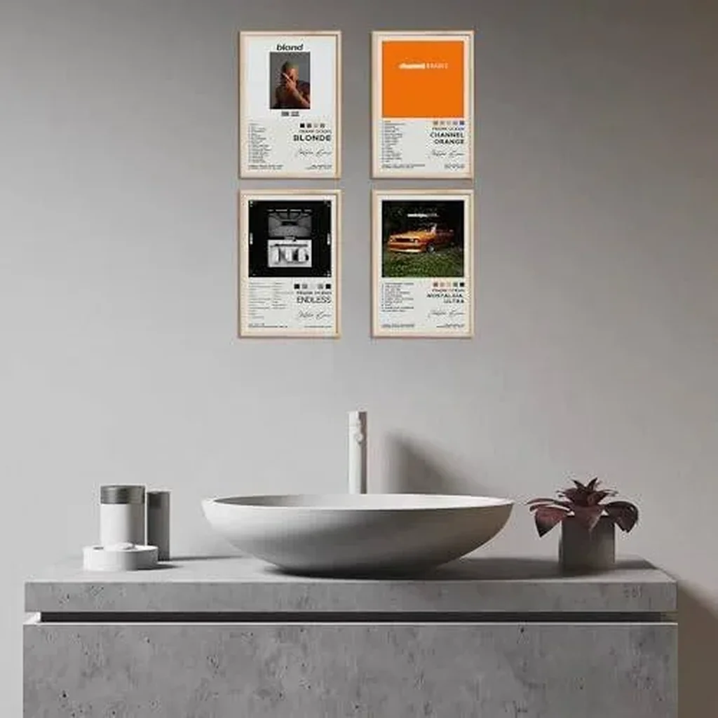ALAYRA Frank Ocean Posters Album Cover Signed Limited Posters Rapper Music Posters Canvas Wall Art HD Prints Room Aesthetic Set of 4 for Teen and Girls Dorm Decor 8x12 inch Unframed 01 - Image 3