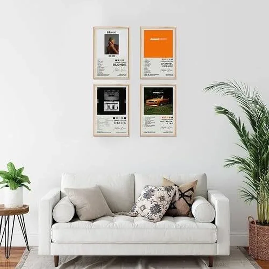 ALAYRA Frank Ocean Posters Album Cover Signed Limited Posters Rapper Music Posters Canvas Wall Art HD Prints Room Aesthetic Set of 4 for Teen and Girls Dorm Decor 8x12 inch Unframed 01 - Image 4