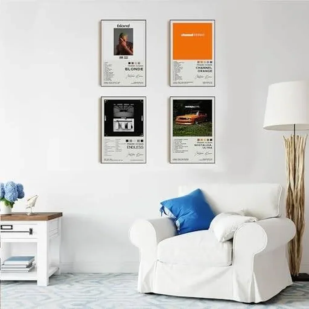 ALAYRA Frank Ocean Posters Album Cover Signed Limited Posters Rapper Music Posters Canvas Wall Art HD Prints Room Aesthetic Set of 4 for Teen and Girls Dorm Decor 8x12 inch Unframed 01 - Image 5