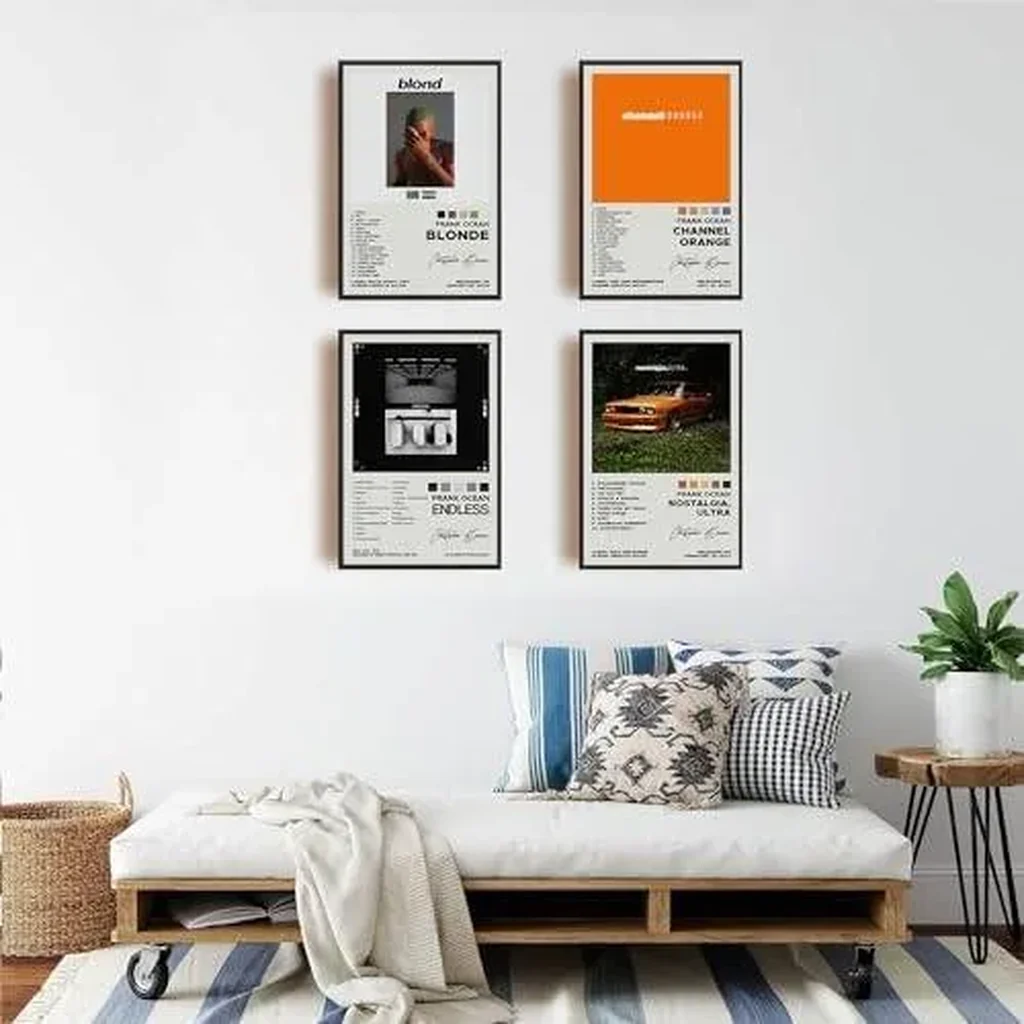 ALAYRA Frank Ocean Posters Album Cover Signed Limited Posters Rapper Music Posters Canvas Wall Art HD Prints Room Aesthetic Set of 4 for Teen and Girls Dorm Decor 8x12 inch Unframed 01 - Image 6