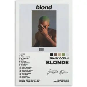 ALAYRA Frank Ocean Signed Poster Blonde Poster Canvas Printed Poster Unframe16x24inch(40x60cm) 01