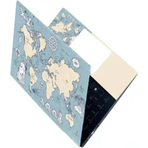 ALAYRA Full Body Laptop Skin Bubble-Free HD Quality Sticker for Laptops Upto 15.6" Compatible with Apple/Dell/HP/Lenovo/Acer/Asus/Sony (Dustproof, Waterproof, Scratchproof, Reusable)-WMAP FL ANM 01