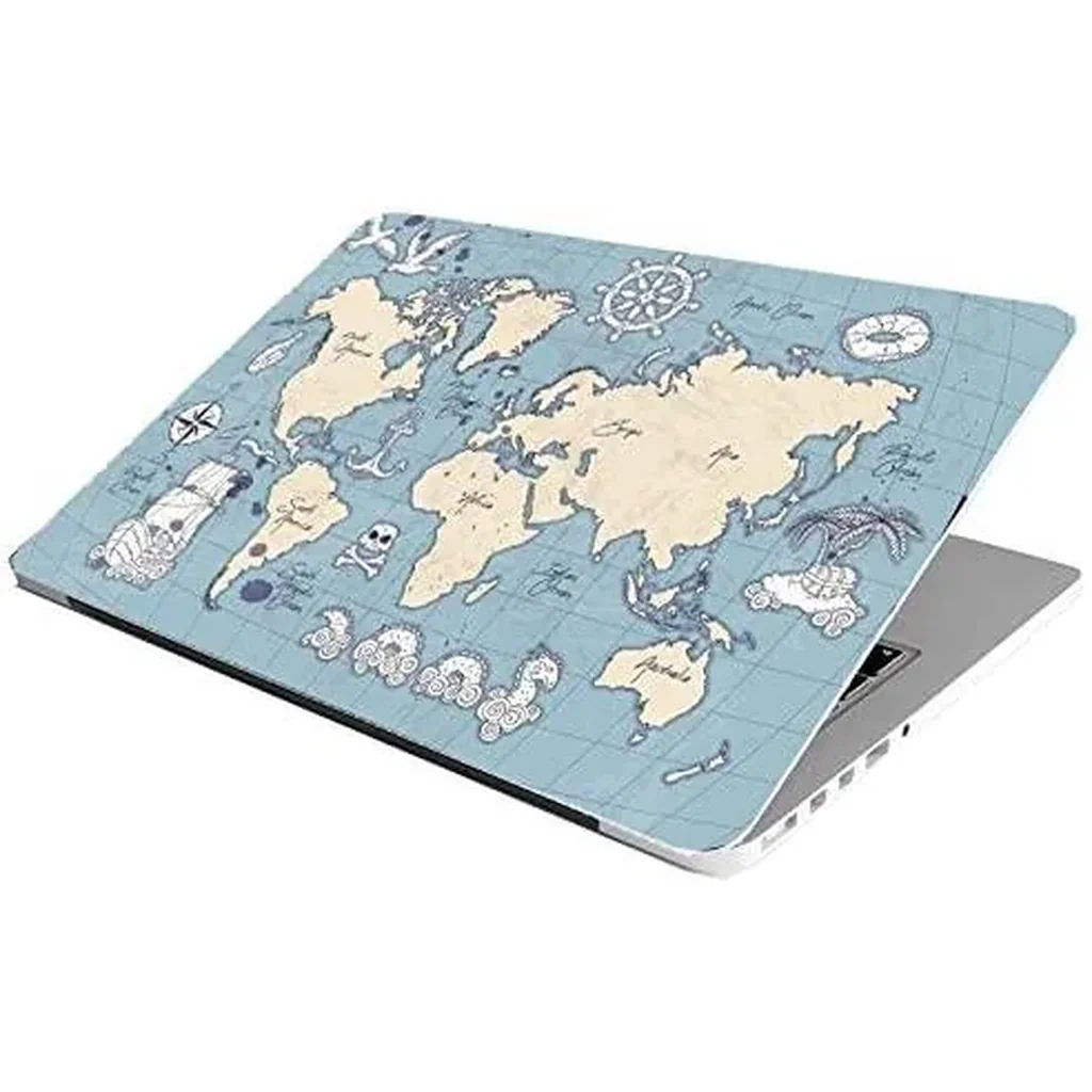 ALAYRA Full Body Laptop Skin Bubble-Free HD Quality Sticker for Laptops Upto 15.6" Compatible with Apple/Dell/HP/Lenovo/Acer/Asus/Sony (Dustproof, Waterproof, Scratchproof, Reusable)-WMAP FL ANM 01 - Image 2