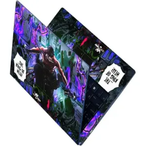 ALAYRA Full Body Laptop Skin Upto 15.6 inch Sticker Compatible for Dell/HP/Lenovo/Acer/Sony All Laptop Size Upto 14 to 15.6 Inch - The King of Hell Anime 01