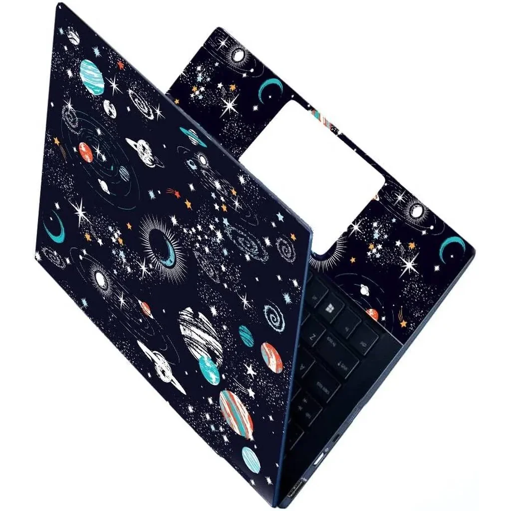 ALAYRA Full Laptop Skin Bubble-Free HD Quality Sticker for Laptops Upto 15.6" Compatible with Apple/Dell/HP/Lenovo/Acer/Asus/Sony (Dustproof, Waterproof, Scratchproof, Reusable) - Universe FL1 01