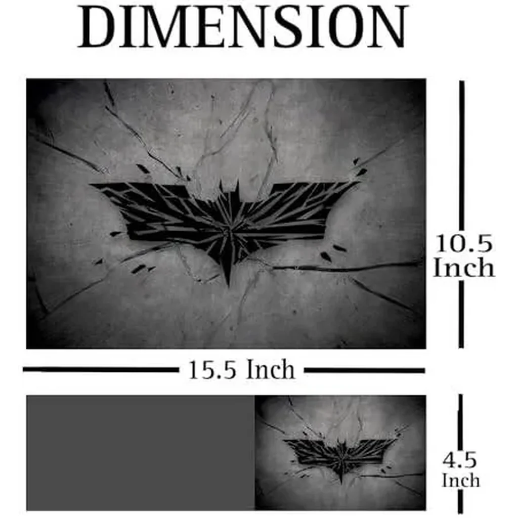 ALAYRA Full Laptop Skin Stickers HD Quality Sticker for Laptops Upto 15.6" (Dustproof, Waterproof, Scratchproof, Reusable) - Batman BK FL Ron 01 - Image 2