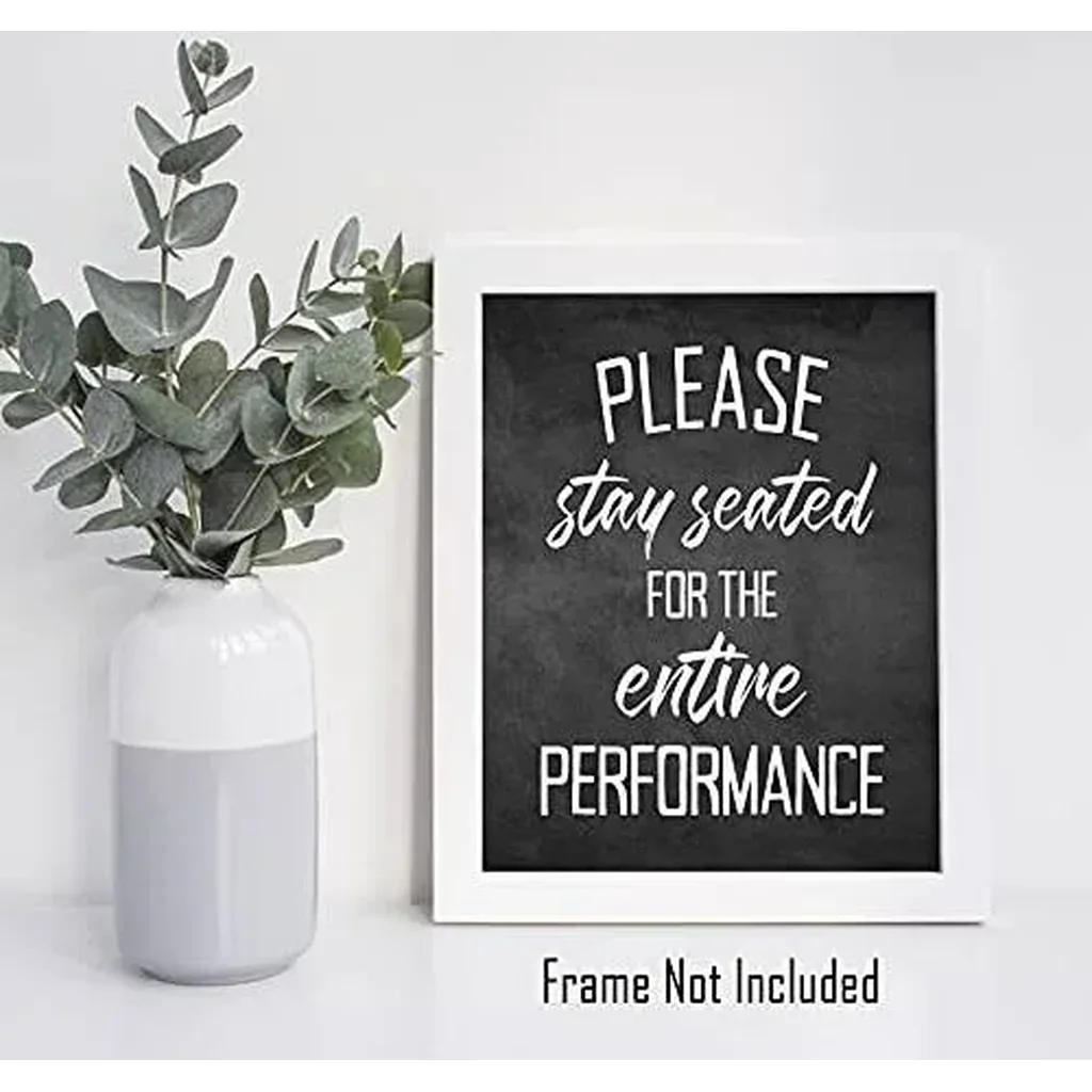 ALAYRA Funny Bathroom Decor Wall Art Prints (UNFRAMED 8 x 10) Restroom Powder Room Wash Laundry Room Hip Hop Wall Decor Signs Posters (Wash Your Hands - Black Chalkboard) 01 - Image 2
