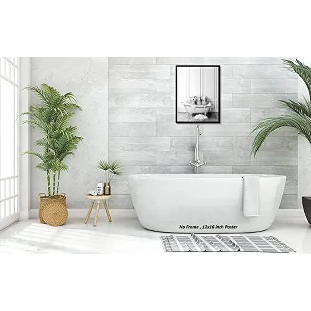 ALAYRA Funny Bathroom Farmhouse Decor Sheep Poster UNFRAMED (12 x 16 Inch) Bathroom Wall Decor, Black and White Bathroom Decor, Farmhouse Wall Decor, Kids Bathroom Decor, Sheep Pictures Funny Bathroom - Image 3