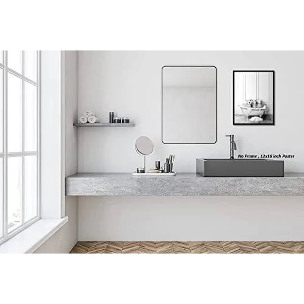 ALAYRA Funny Bathroom Farmhouse Decor Sheep Poster UNFRAMED (12 x 16 Inch) Bathroom Wall Decor, Black and White Bathroom Decor, Farmhouse Wall Decor, Kids Bathroom Decor, Sheep Pictures Funny Bathroom - Image 5